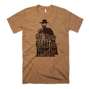 Western Movie Shirt Vintage Shirts Clint Eastwood Shirt Fistful Of Dollars Graphic Tee Shirt Coffin Shirt