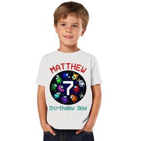 Personalized Among Birthday Shirt. Add Any Name and Age.