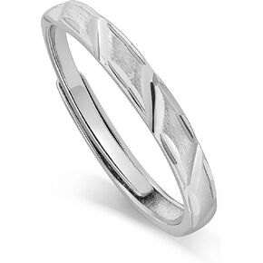 Meissa Sterlling Silver Cains Rings للنساء الرجال الذين يتطابقان مع حلقات الزوجين ، وعد ، وعد ، عصابات ، وعصابات عيد الحب ، ومجموعة من حلقتين in Saudi Arabia