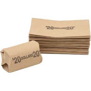 Eisenhower Dollar Flat Coin Wrappers, Solid, Bundle of 100