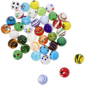 BESPORTBLE 38Pcs Colored Glass Marbles for Games and Decor Marble for Fish Tanks and Play Versatile Decorative and Idea