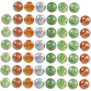 Milisten 100pcs Shooter Marbles Glass Marbles for Decorative Ramble for Fish Tank and Ramble Balls