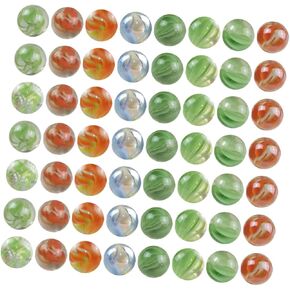 VICASKY 100Pcs Glass Marbles for Decorative Marbles for Fish Tanks Aquariums and Play for Friends