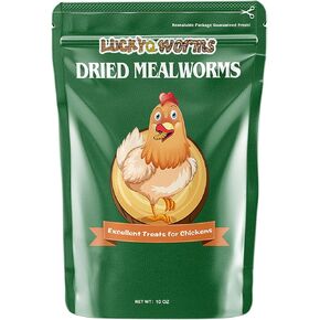 20lbs Mealworms, High-Protein Dried Mealworms for Birds, Chickens, Turtles, Fish, Hamsters and Hedgehogs, Non-GMO and Chemical Free, All Natural Animal Feed