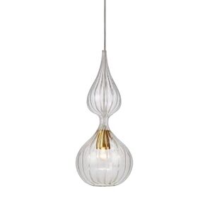 Clear Ribbed Glass Pendant light | Hanging lamp for House decorations living room | Edison Light fixture | pendant lights for room decorations | Home decor | lights for bedroom