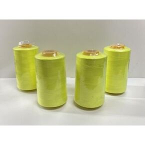 4 Cones of Polyester Threads for Sewing Quilting Serger Neon Florecent Fabric