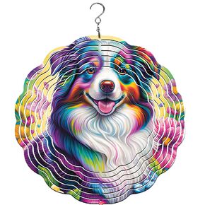 Australian Sheperd Colorful Wind Spinner | Windspinner | Dog Lover