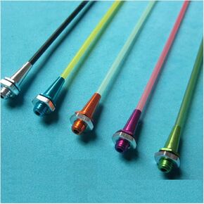 Colorful Aerial Seat Assembly Antenna Tube Sleeve with Cap+Aluminum Alloy Antenna Mount/Bracket for RC Boat/Car Models(Green)
