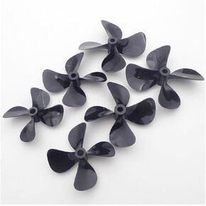 RC Boat Propeller 5mm 4-Blades 55mm 60mm 75mm PC LH RH Submerged Prop for RC Boat Tug Bait Fishing Boat Marine ROV Watercreft(1PC D75mm Left Hand)