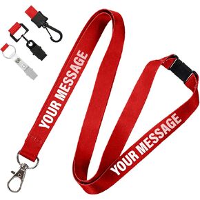 Personalized Lanyards, Custom Breakaway Lanyards, Perfect for Events and Promotions, Choose your Color, Attachment