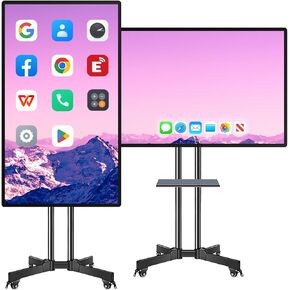 Dual-System 49-Inch 4K Smart Board | Interactive Touchscreen with Built-in Camera, Electronic Calendar for Classroom/Business Advertising