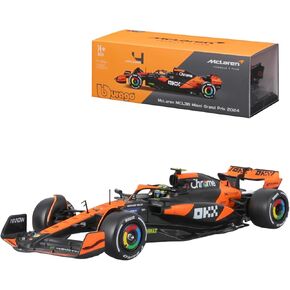 Bburago 1:24 2024 Race McLaren MCL38 with Helmet, Norris #4