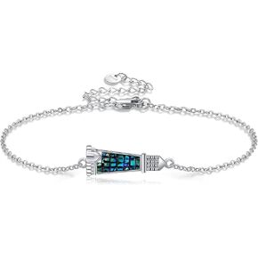 CUPENDA Rose Bracelet S925 Sterling Silver Rose flower Bracelet Rose Jewelry Valentines Day Gifts for Women Girls in Saudi Arabia
