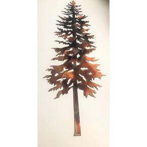Forest Tree 22" Tall Metal Wall Art Accent