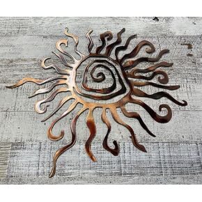 Southwestern Sun Metal Wall Art 17", 24" 30" and 36"
