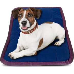 Jeffers Pet Comfort Dog Pillow, Tiny 12" x 18", Navy – Machine Washable Dog Bed for House, Sofa, Crate & Travel – Poly Cotton Shell, Winter Warmth, Soft, Comfy, Durable, Top Pet Bedding