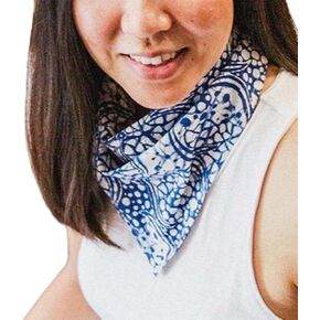 Handmade Batik Bandana Cotton Lightweight 100% Soft Cotton Gift Woman Man Scarf Neckerchief, Head Wrap Cover