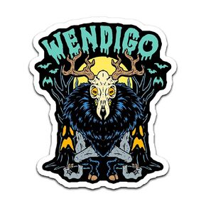 4" Wendigo Cryptid Sticker Cryptozoology Beast Monster Sticker, Waterproof Vinyl Sticker for Car, Auto, Water Bottles, Phone Case, or Laptop Decal