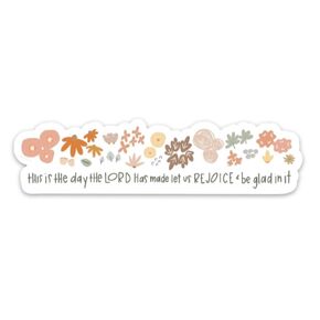 Christian sticker | Faith stickers by swaygirls | Bible verse quote stickers about God, Jesus, scripture | Religious decals | This is the day the Lord has made