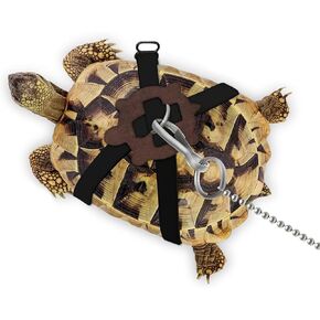 Adjustable Harness & Leash Set Strap for Turtles Small Pet Leash Walking Rope for Tortoise Outdoor Walking Training Control Rope (Blue,L)