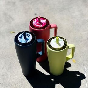 Personalized Tumbler Name Topper Compatible with Brumate Era 30oz/40oz, Resa 25oz/35oz, Leap 12oz Colorful Acrylic Name Plate, Custom Tumbler Cup Accessory, Topper lays fully flat.