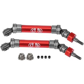 2pcs RC Front Drive Shaft, Front Drive Shaft CVD Transmission Axle Aluminium Alloy RC Vehicle Rotor Shafts for 4X4 1/10 RC Truck (SLA030NB Dark Blue)