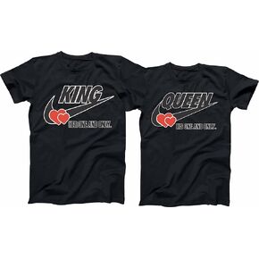 King, Queen, Kinga and Queen, Lovely Couples Shirts, Matching lovely tees, Valentines Best gift Couples, Matching Shirts, T-Shirt Tee