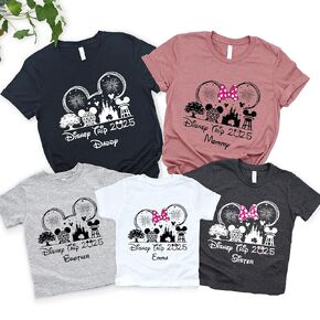 Custom Family Trip 2025 Matching Shirts, Personalized Family Vacation T Shirts, Personalized Family Birthday Trip T Shirt