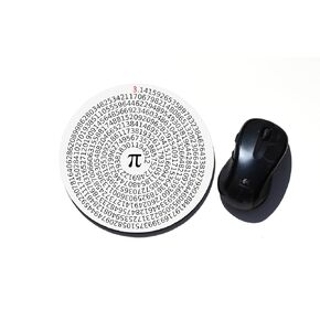 Value of Pi Neoprene Round Mouse Pad