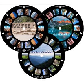 Mayko Rocky Mountain و Smokey Mountain و National Park Beends for Beefinder ، متوافق مع مشاهدي Viewmaster Classic. (بكرات فقط)