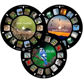 MayKo Bird Reels for Viewfinder Compatible View Master Viewers. Set of 3 (Reels Only)