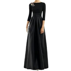 Trendy Womens Maxi Skirt Long Taffeta Pleated Skirt With One Pocket High Waist Maxi Formal Skirt