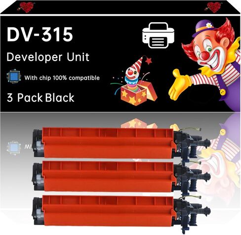 DV-315 Developer Unit Compatible with Konica Minolta bizhub C250i C251i C300i C301i C360i C361i Printers, Enhanced Durability, Ideal for High-Volume Printing (1 Pack Black) in Saudi Arabia