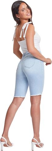 YMI Women's Wannabettabutt High Rise Button-Fly Bermuda Shorts in Saudi Arabia