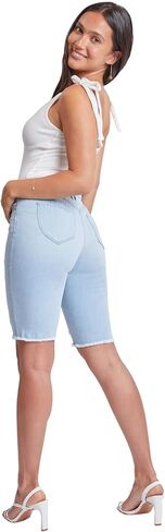 YMI Women's Wannabettabutt High Rise Button-Fly Bermuda Shorts in Saudi Arabia