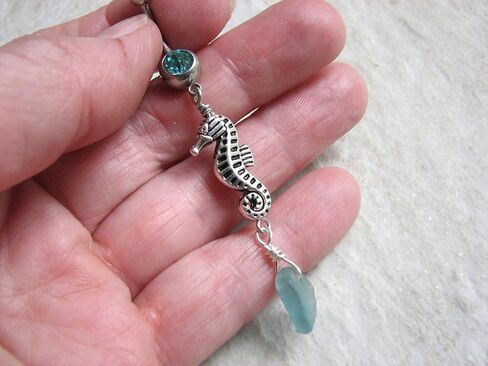 Seahorse و Aqua Beach Glass Belly Butting Butting in Saudi Arabia
