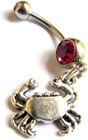 Red Crab Belly Button Navel Ring in Saudi Arabia