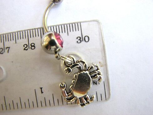 Red Crab Belly Button Navel Ring in Saudi Arabia