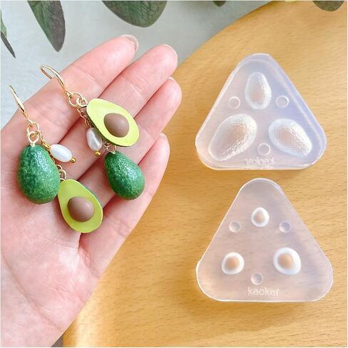 Keoker Avocado Polymer Clay Molds, 3D Shape Fruit Polymer Clay Molds for Jewelry in Saudi Arabia