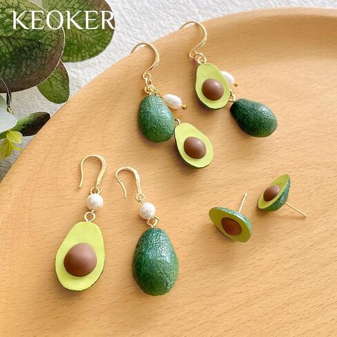 Keoker Avocado Polymer Clay Molds, 3D Shape Fruit Polymer Clay Molds for Jewelry in Saudi Arabia