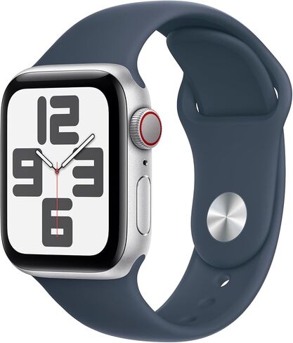 Apple Watch SE (2nd Gen) (GPS + Cellular, 40mm) - Starlight Aluminum Case with Starlight Sport Band, S/M (Renewed) in Kuwait