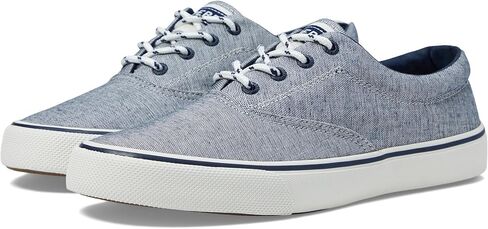 Sperry Men's Striper II CVO SeaCycled Sneaker, Navy Chambray, 12 Wide in Saudi Arabia