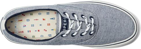 Sperry Men's Striper II CVO SeaCycled Sneaker, Navy Chambray, 12 Wide in Saudi Arabia
