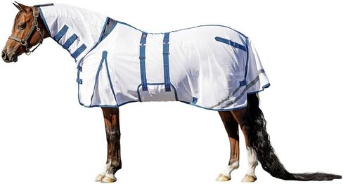 Schneiders Soft Interlock Mesh II Horse Fly Sheets | UV Superior وحماية الحشرات | خيار Euro Fit متعدد الاستخدامات | تصميم السلامة العاكس in Kuwait