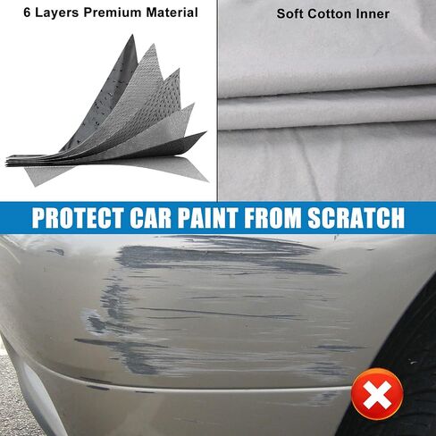 Waterproof Car Cover Replace for 2016-2022 Fiat 124 Spider, 210T &Cotton Liner All Weather Car Cover with Zipper Door for Snow Rain Dust Hail Protection in Saudi Arabia