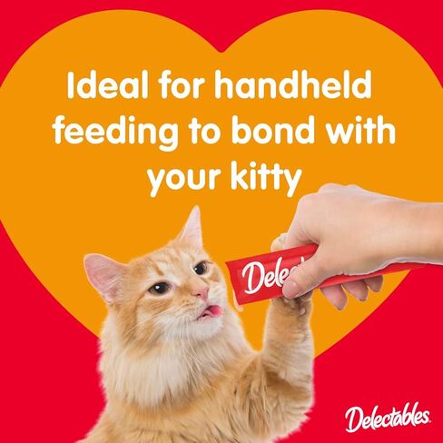 Hartz Delectables Squeeze Up Interactive Lickable Wet Cat Treats for Adult & Senior Cats, Tuna & Salmon, 4 Count(Pack of 8) in Kuwait
