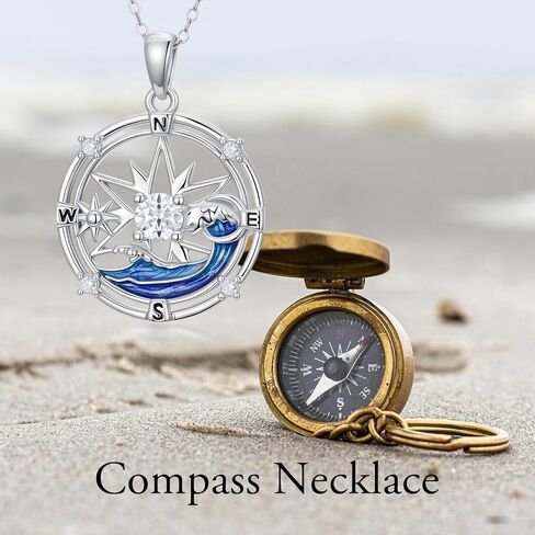 MISTBEE Compass Necklace 925 Sterling Silver Celtic Knot Compass Pendant Jewelry for Women Girls Graduation Gifts in Kuwait