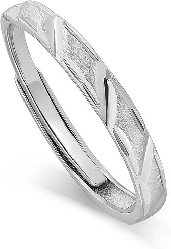 Meissa Sterlling Silver Cains Rings للنساء الرجال الذين يتطابقان مع حلقات الزوجين ، وعد ، وعد ، عصابات ، وعصابات عيد الحب ، ومجموعة من حلقتين in Saudi Arabia