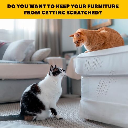 Cat Anti Scratch Furniture Protector - Couch Scratch Protector from Cats - Furniture Protection from Cat Scratching (8) in Saudi Arabia