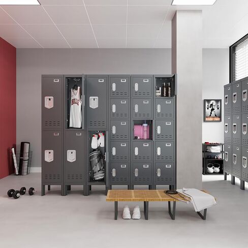 خزانة معدنية مع 5 أبواب ، خزائن للموظفين ، خزانة تخزين الصلب 66 '' in Kuwait